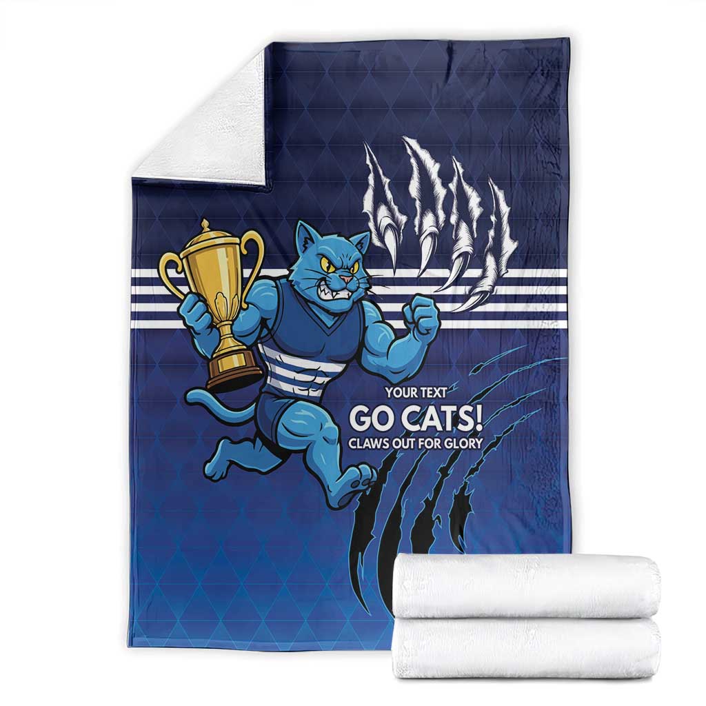 Personalised Geelong Pride Blanket Claws Out for Glory - Aussie Hoodie