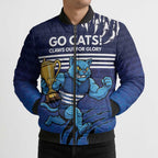 Personalised Geelong Pride Bomber Puffer Jacket Claws Out for Glory - Aussie Hoodie
