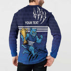 Personalised Geelong Pride Button Sweatshirt Claws Out for Glory - Aussie Hoodie