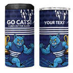 Personalised Geelong Pride 4 in 1 Can Cooler Tumbler Claws Out for Glory - Aussie Hoodie