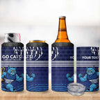 Personalised Geelong Pride 4 in 1 Can Cooler Tumbler Claws Out for Glory - Aussie Hoodie