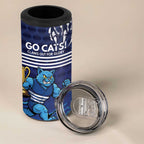 Personalised Geelong Pride 4 in 1 Can Cooler Tumbler Claws Out for Glory - Aussie Hoodie