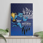 Personalised Geelong Pride Canvas Wall Art Claws Out for Glory - Aussie Hoodie