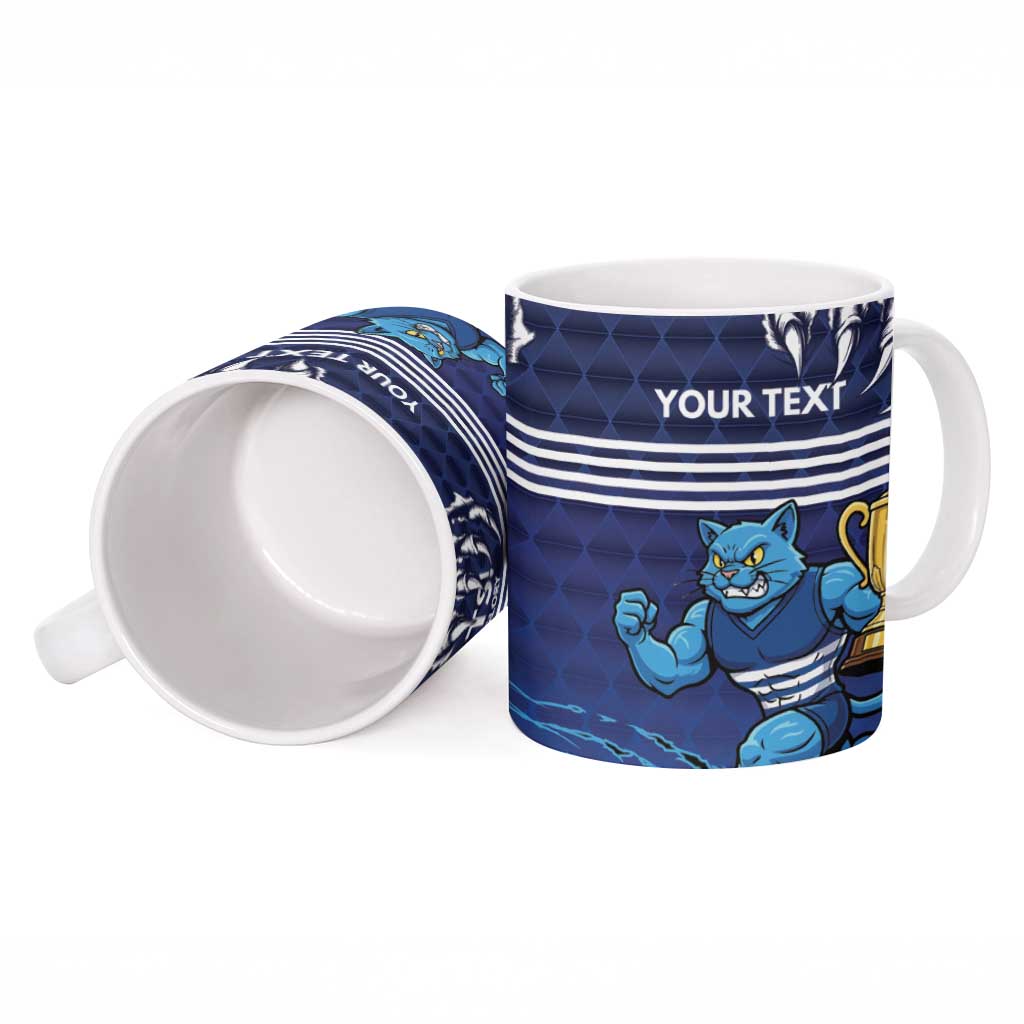 Personalised Geelong Pride Ceramic Mug Claws Out for Glory - Aussie Hoodie