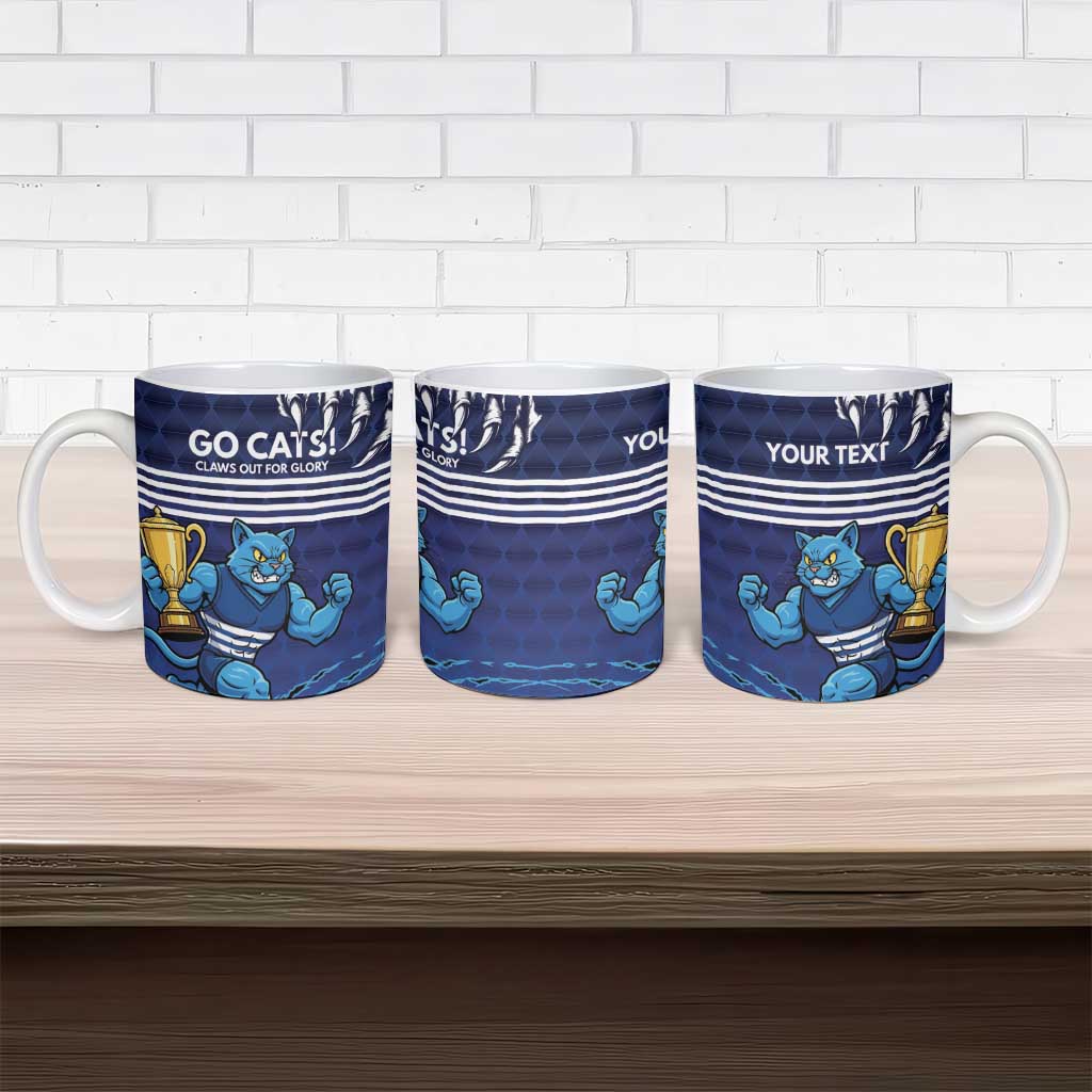 Personalised Geelong Pride Ceramic Mug Claws Out for Glory - Aussie Hoodie