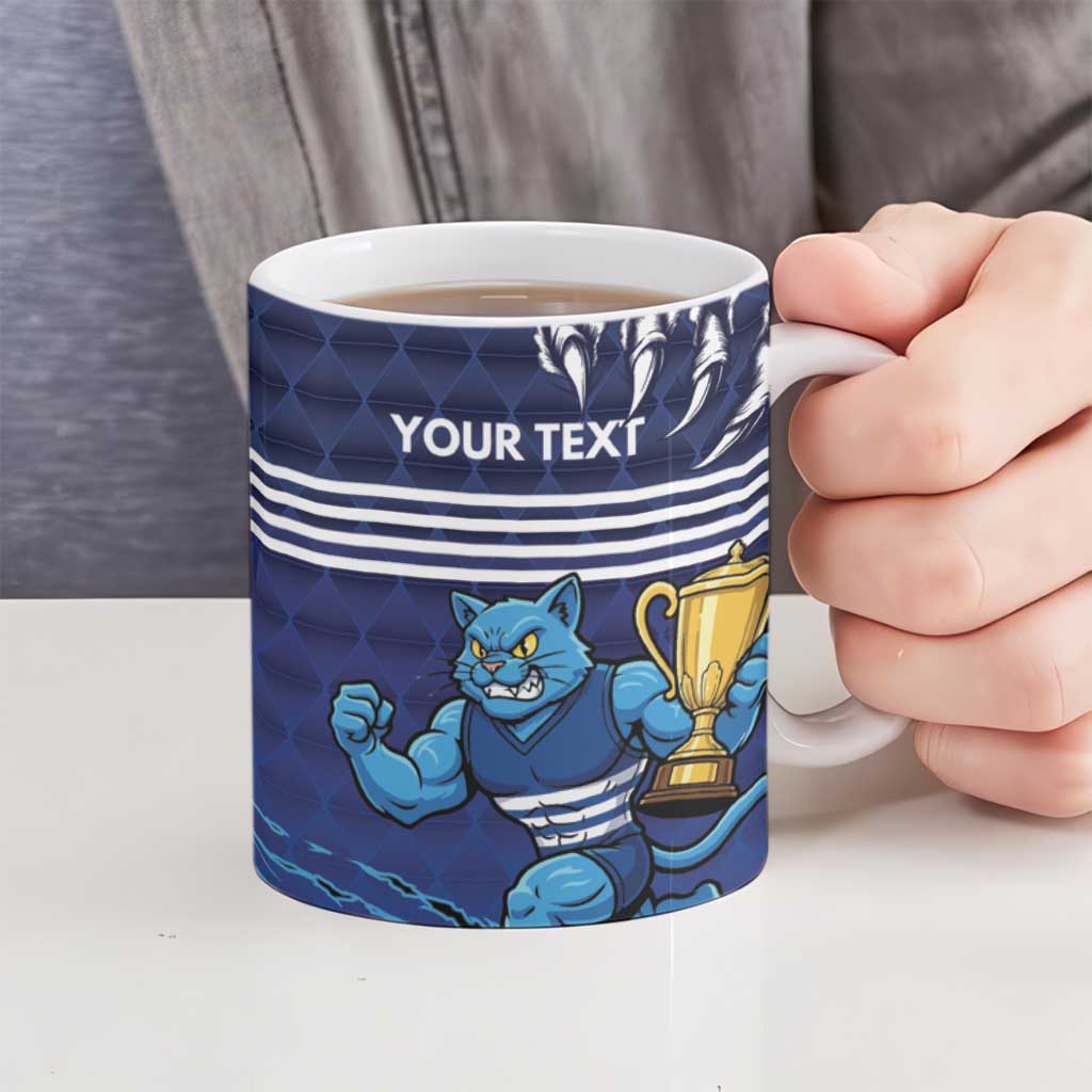 Personalised Geelong Pride Ceramic Mug Claws Out for Glory - Aussie Hoodie