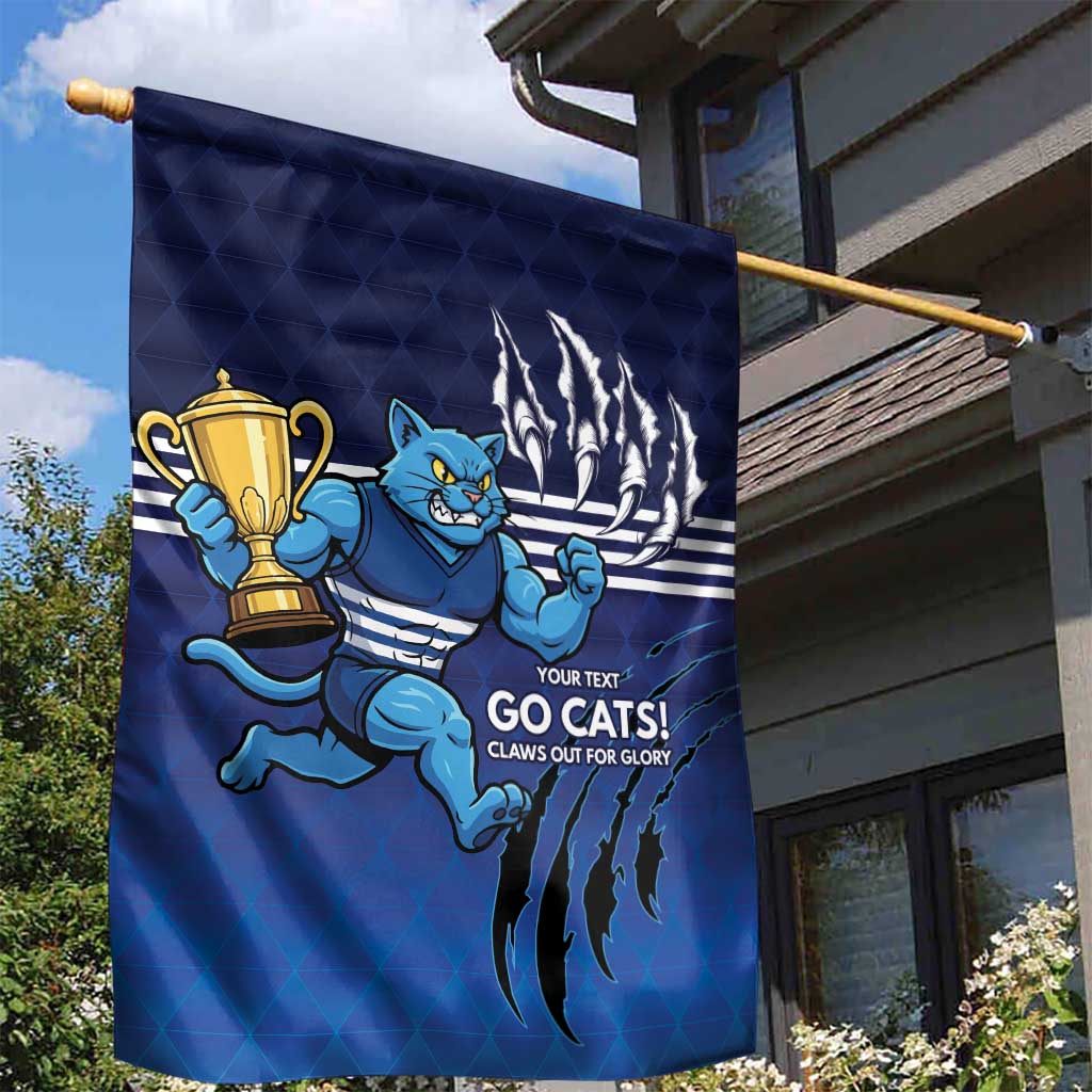 Personalised Geelong Pride Garden Flag Claws Out for Glory - Aussie Hoodie