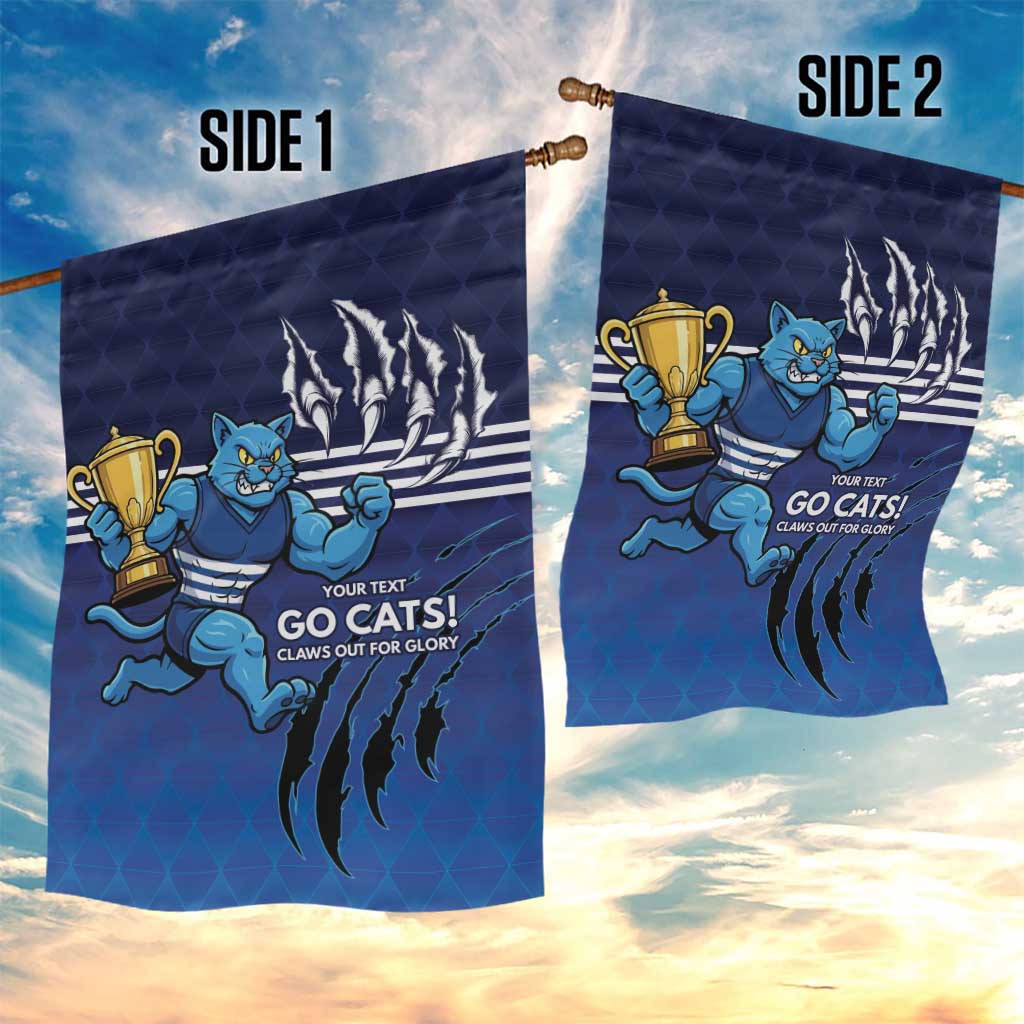 Personalised Geelong Pride Garden Flag Claws Out for Glory - Aussie Hoodie