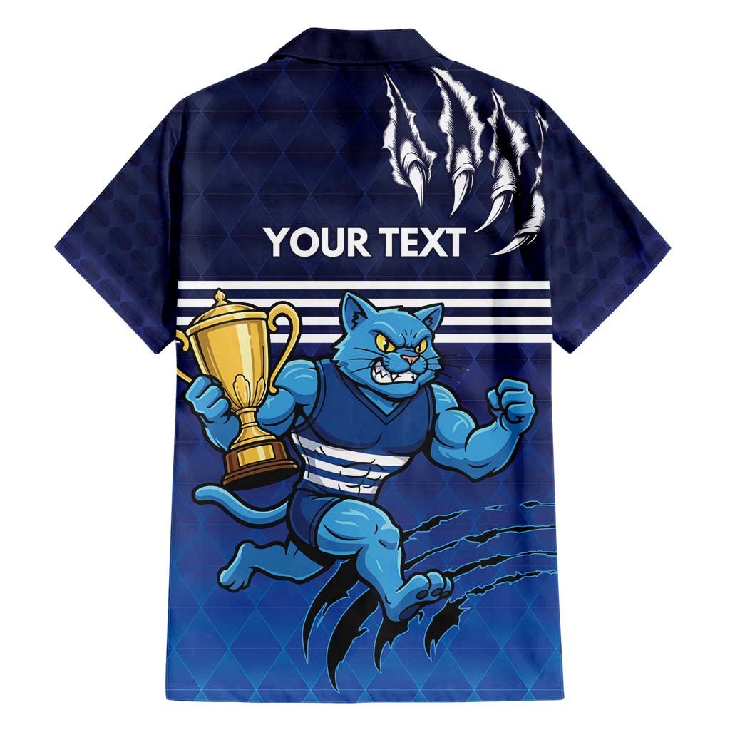 Personalised Geelong Pride Hawaiian Shirt Claws Out for Glory - Aussie Hoodie