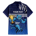 Personalised Geelong Pride Hawaiian Shirt Claws Out for Glory - Aussie Hoodie
