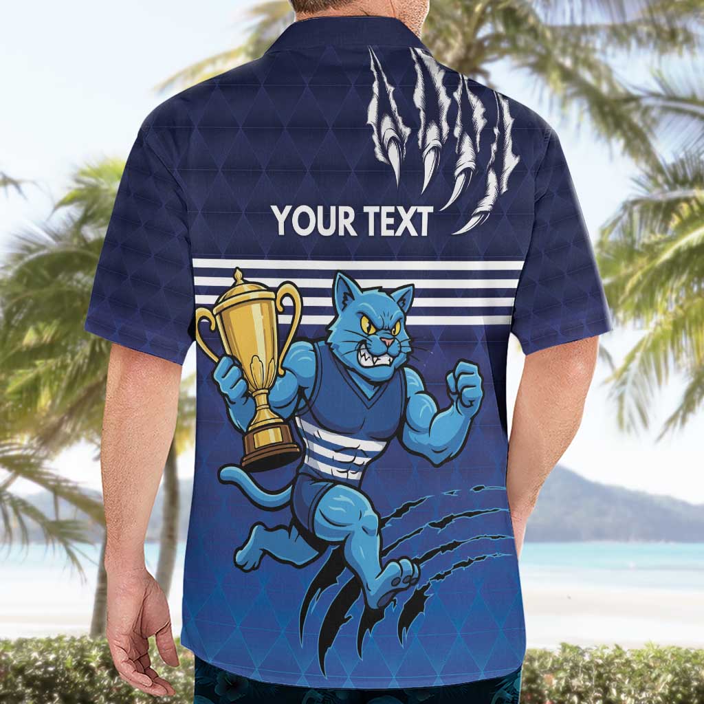 Personalised Geelong Pride Hawaiian Shirt Claws Out for Glory - Aussie Hoodie