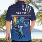 Personalised Geelong Pride Hawaiian Shirt Claws Out for Glory - Aussie Hoodie