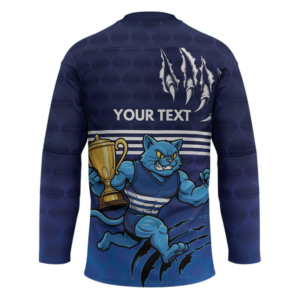 Personalised Geelong Pride Hockey Jersey Claws Out for Glory - Aussie Hoodie