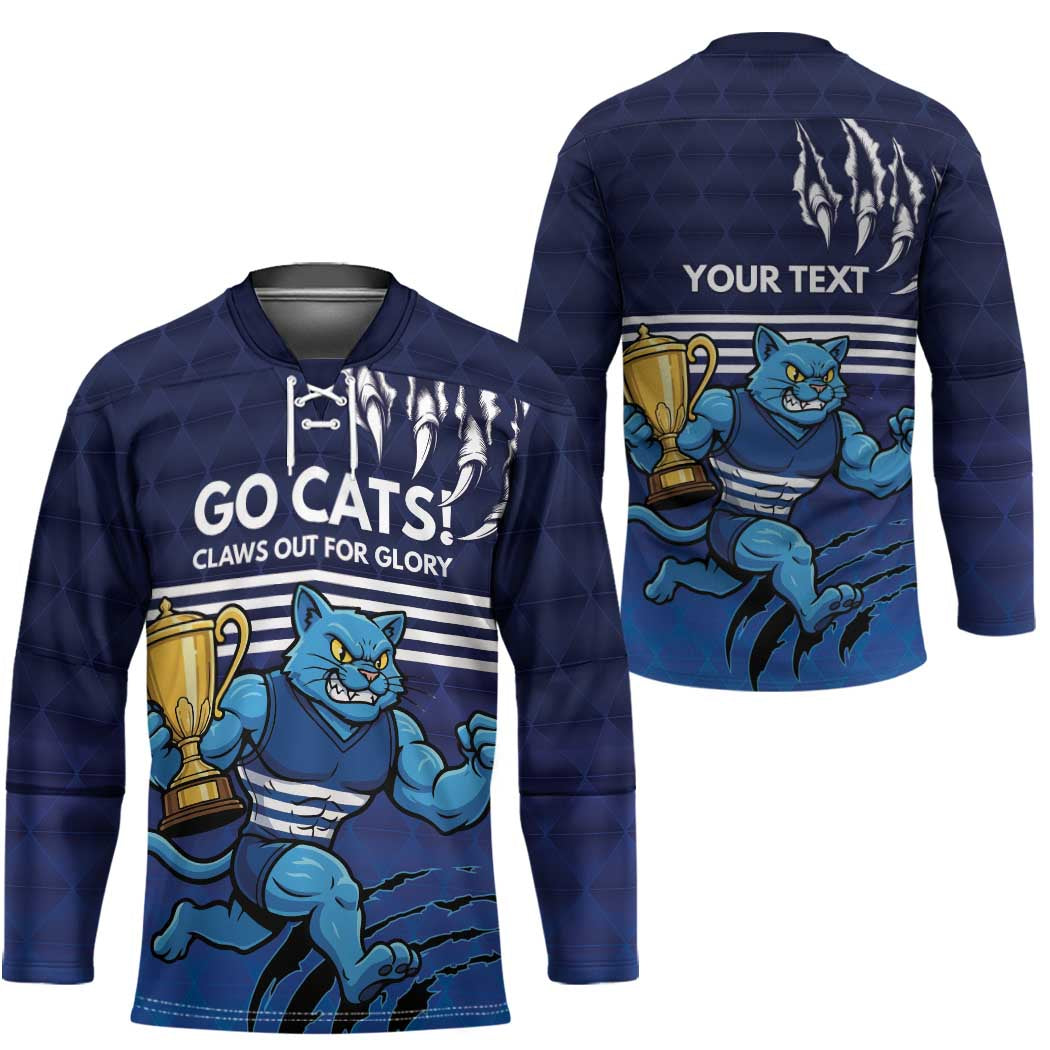 Personalised Geelong Pride Hockey Jersey Claws Out for Glory - Aussie Hoodie