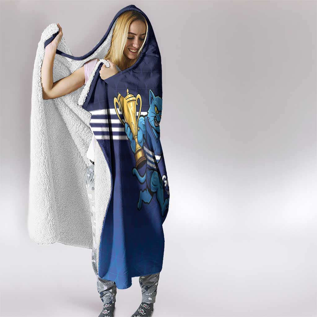Personalised Geelong Pride Hooded Blanket Claws Out for Glory - Aussie Hoodie
