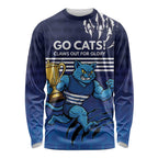 Personalised Geelong Pride Long Sleeve Shirt Claws Out for Glory - Aussie Hoodie