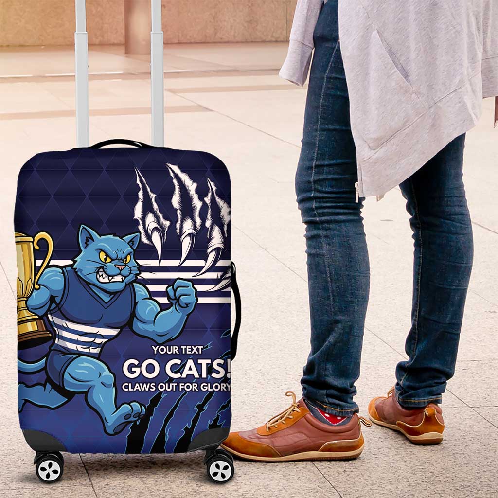 Personalised Geelong Pride Luggage Cover Claws Out for Glory - Aussie Hoodie