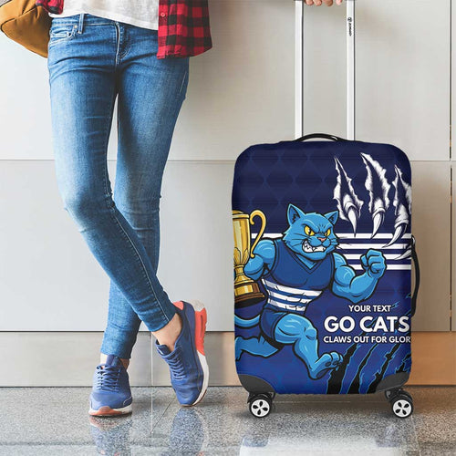 Personalised Geelong Pride Luggage Cover Claws Out for Glory - Aussie Hoodie