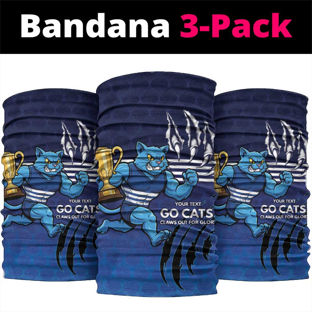 Personalised Geelong Pride Neck Gaiter Claws Out for Glory - Aussie Hoodie