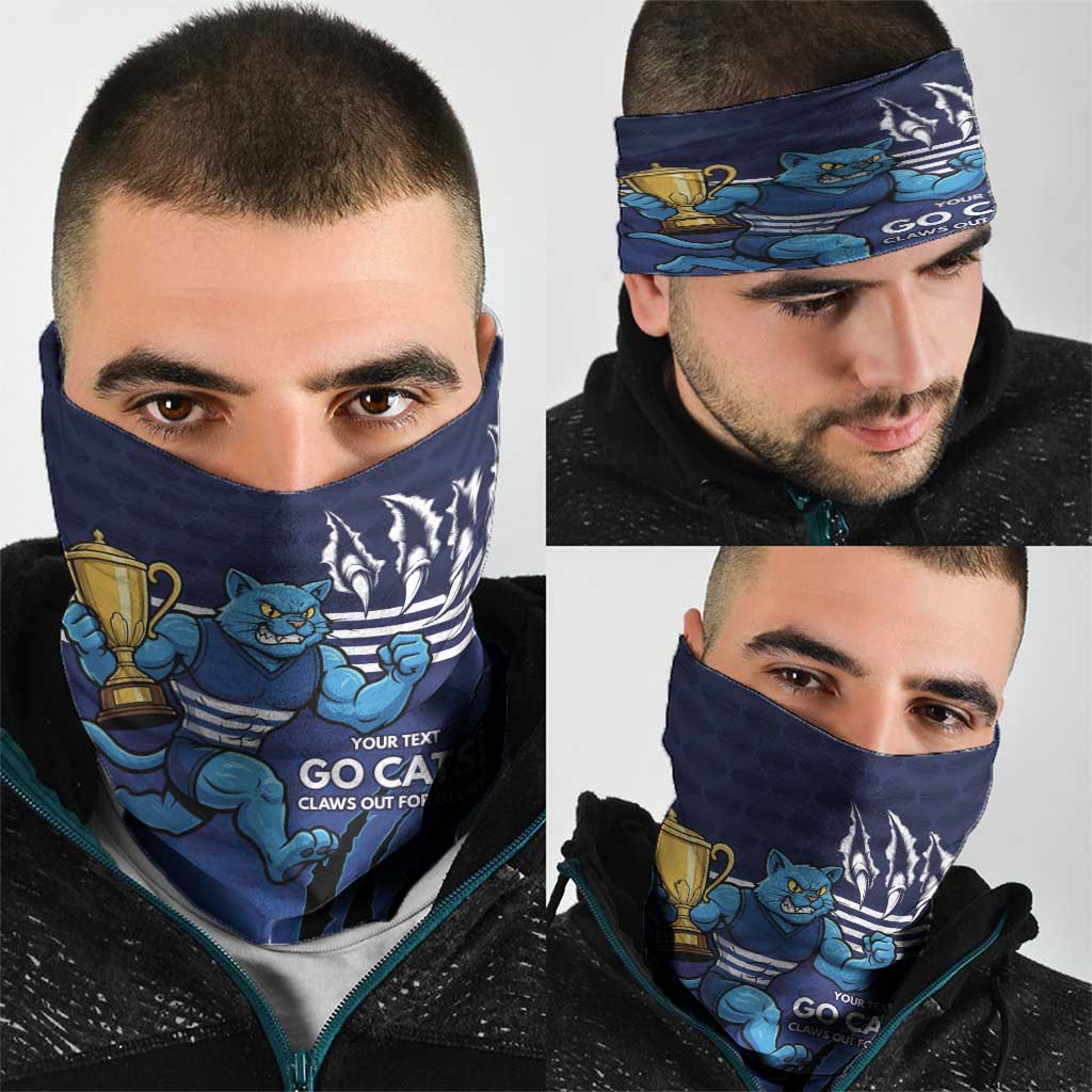 Personalised Geelong Pride Neck Gaiter Claws Out for Glory - Aussie Hoodie