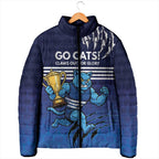 Personalised Geelong Pride Padded Jacket Claws Out for Glory - Aussie Hoodie