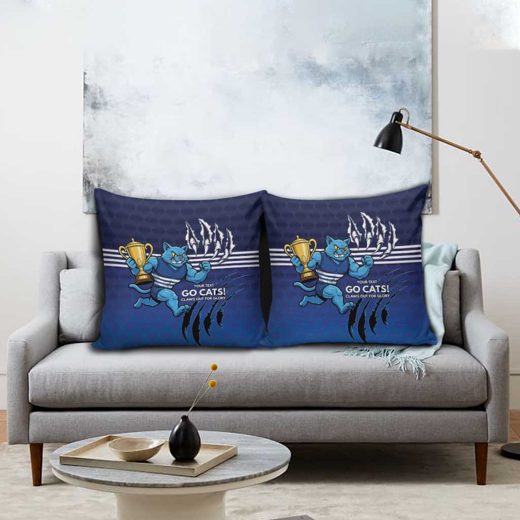 Personalised Geelong Pride Pillow Cover Claws Out for Glory - Aussie Hoodie