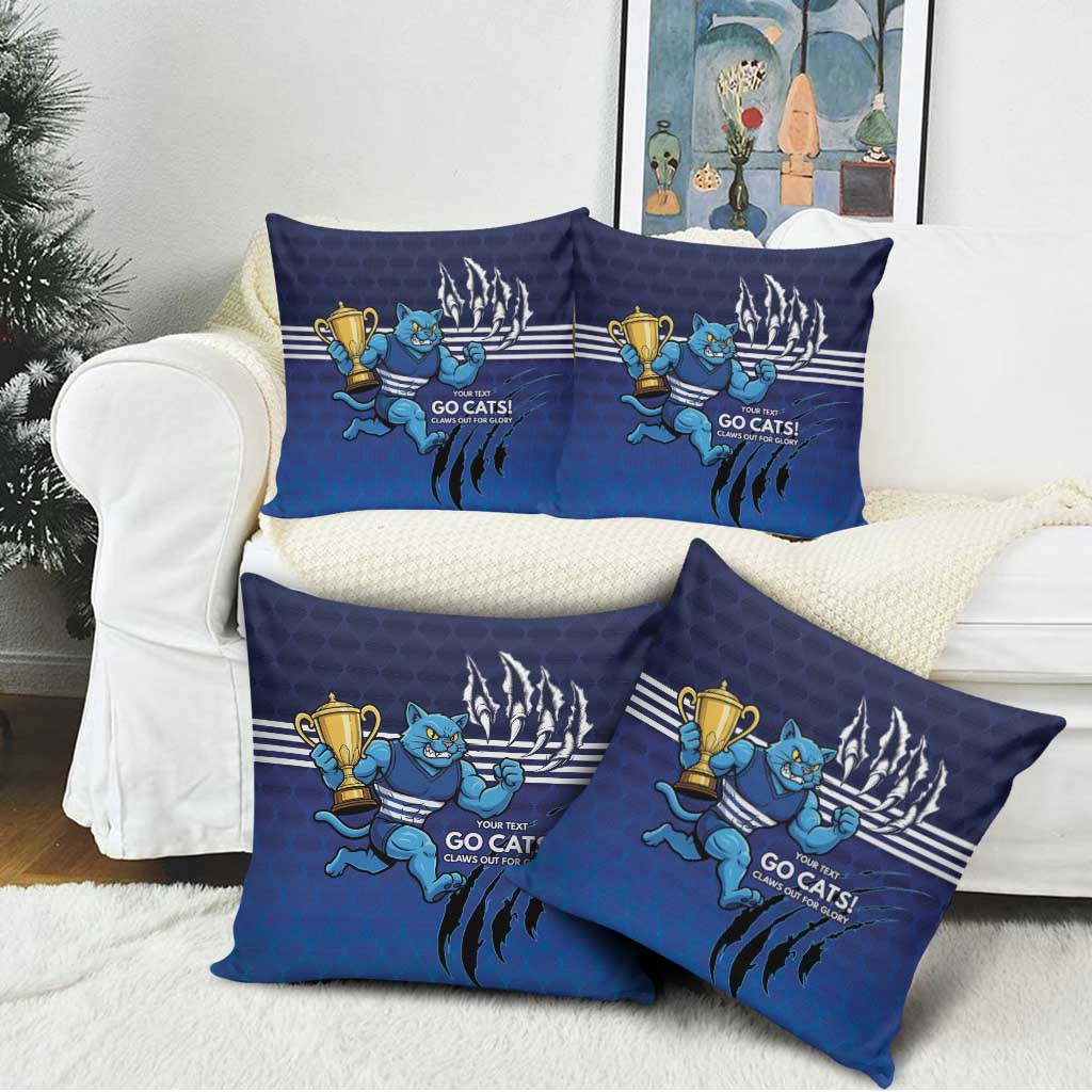 Personalised Geelong Pride Pillow Cover Claws Out for Glory - Aussie Hoodie