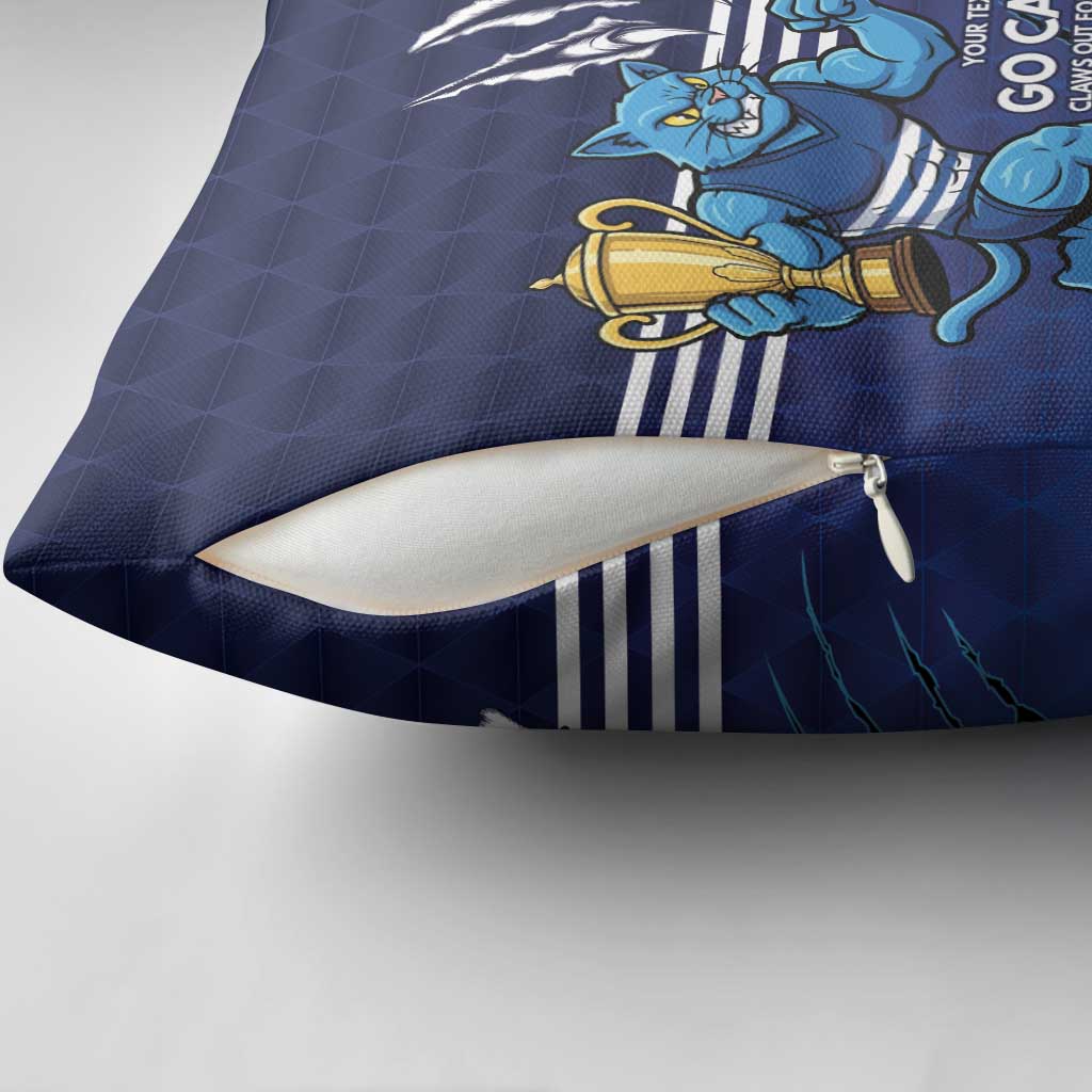 Personalised Geelong Pride Pillow Cover Claws Out for Glory - Aussie Hoodie