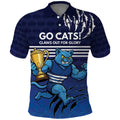 Personalised Geelong Pride Polo Shirt Claws Out for Glory - Aussie Hoodie