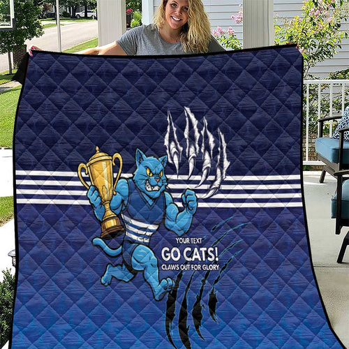Personalised Geelong Pride Quilt Claws Out for Glory - Aussie Hoodie