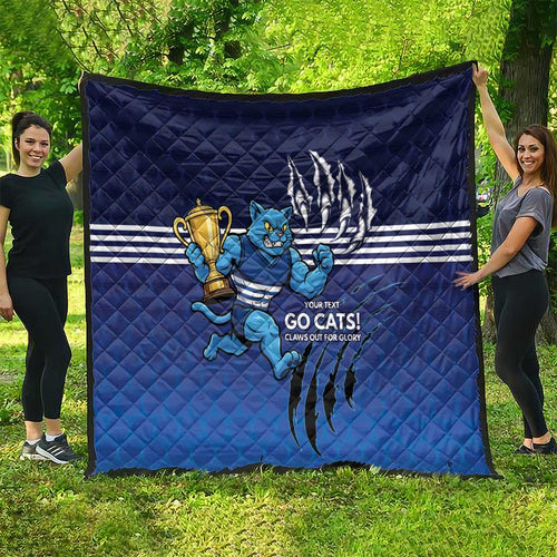 Personalised Geelong Pride Quilt Claws Out for Glory - Aussie Hoodie