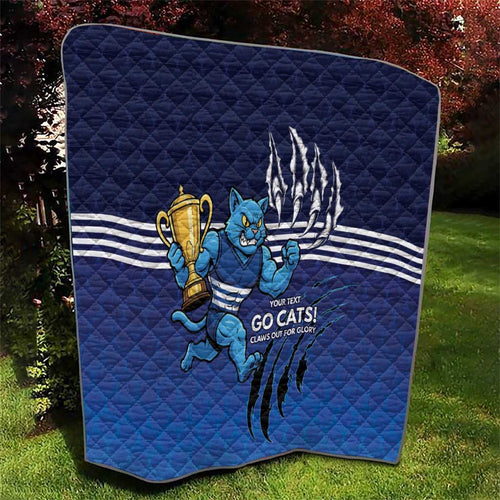 Personalised Geelong Pride Quilt Claws Out for Glory - Aussie Hoodie