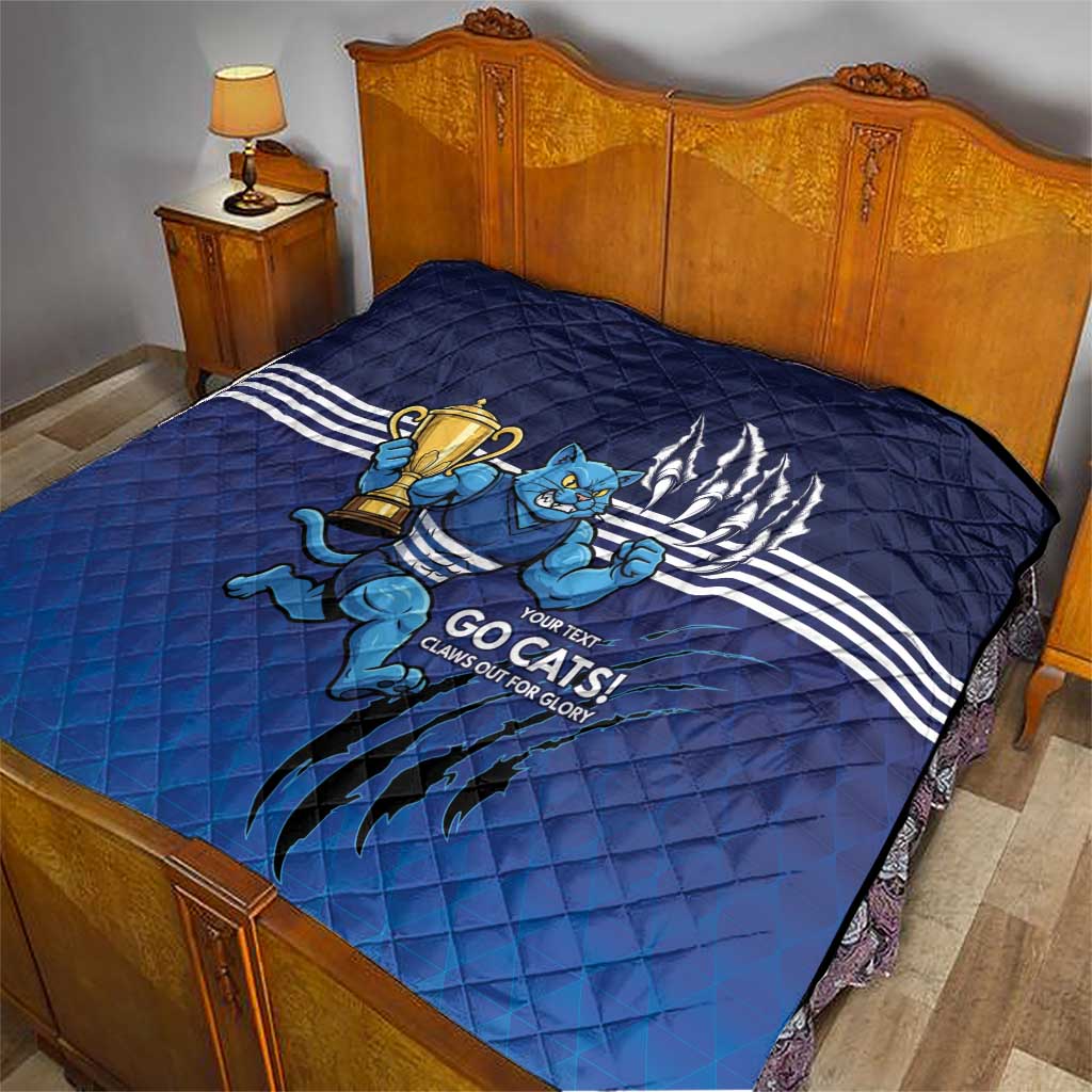 Personalised Geelong Pride Quilt Claws Out for Glory - Aussie Hoodie