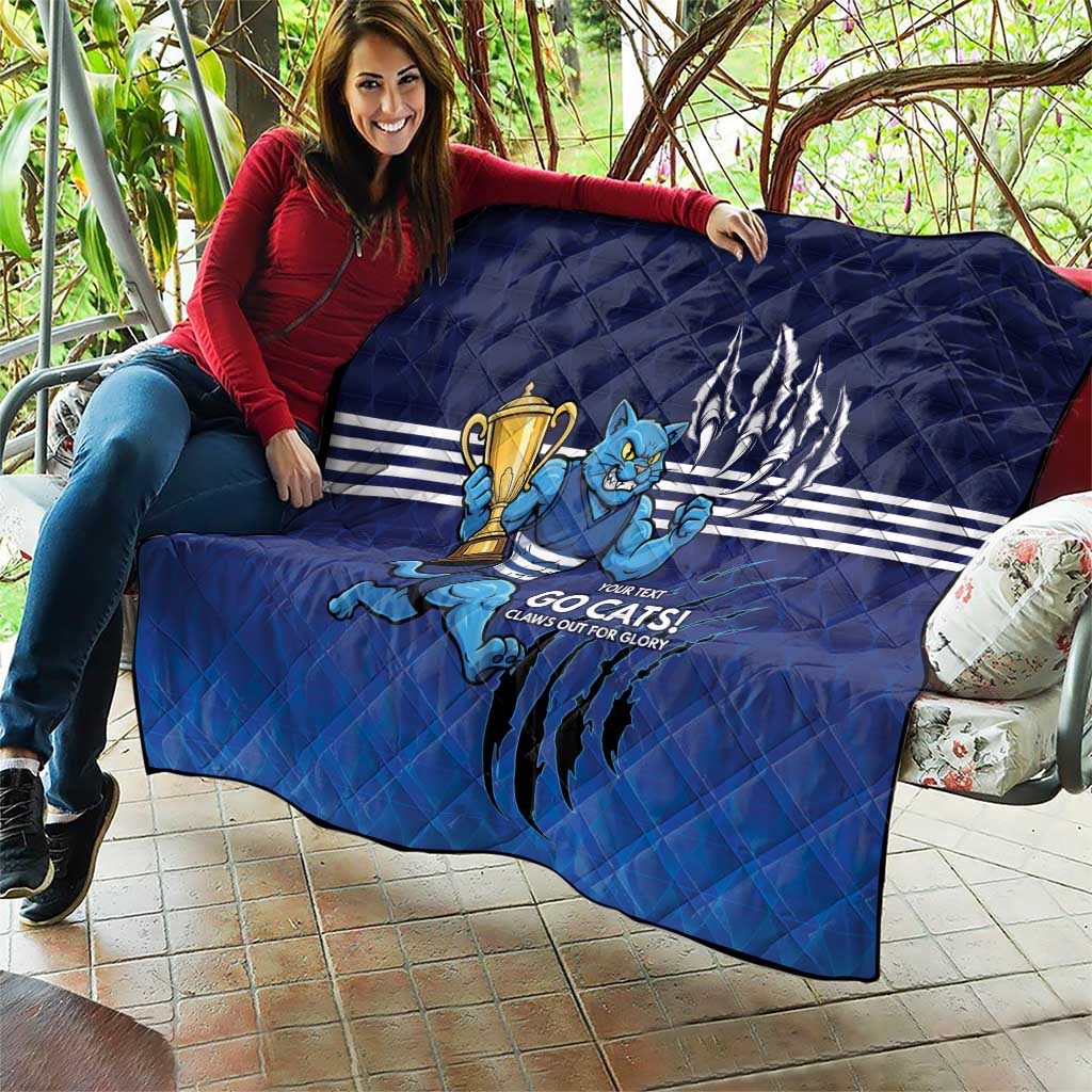 Personalised Geelong Pride Quilt Claws Out for Glory - Aussie Hoodie