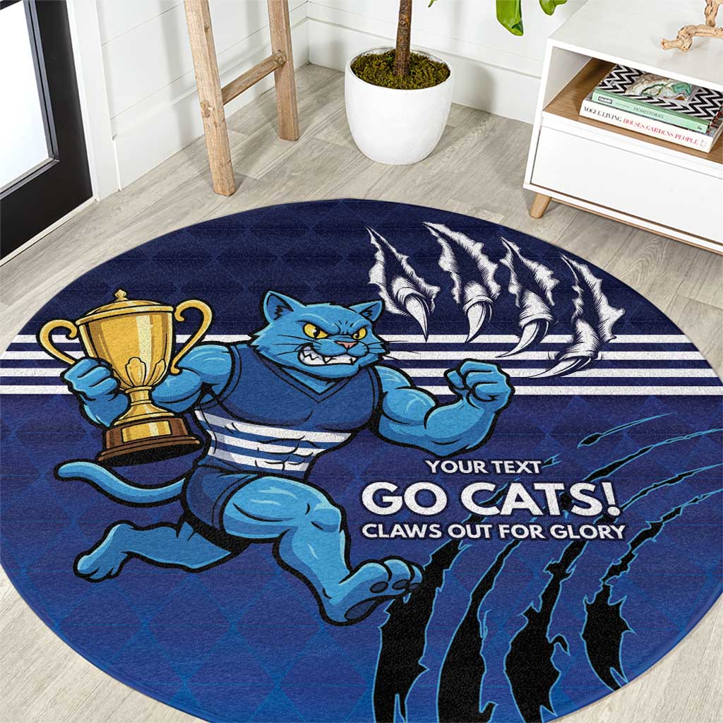 Personalised Geelong Pride Round Carpet Claws Out for Glory - Aussie Hoodie