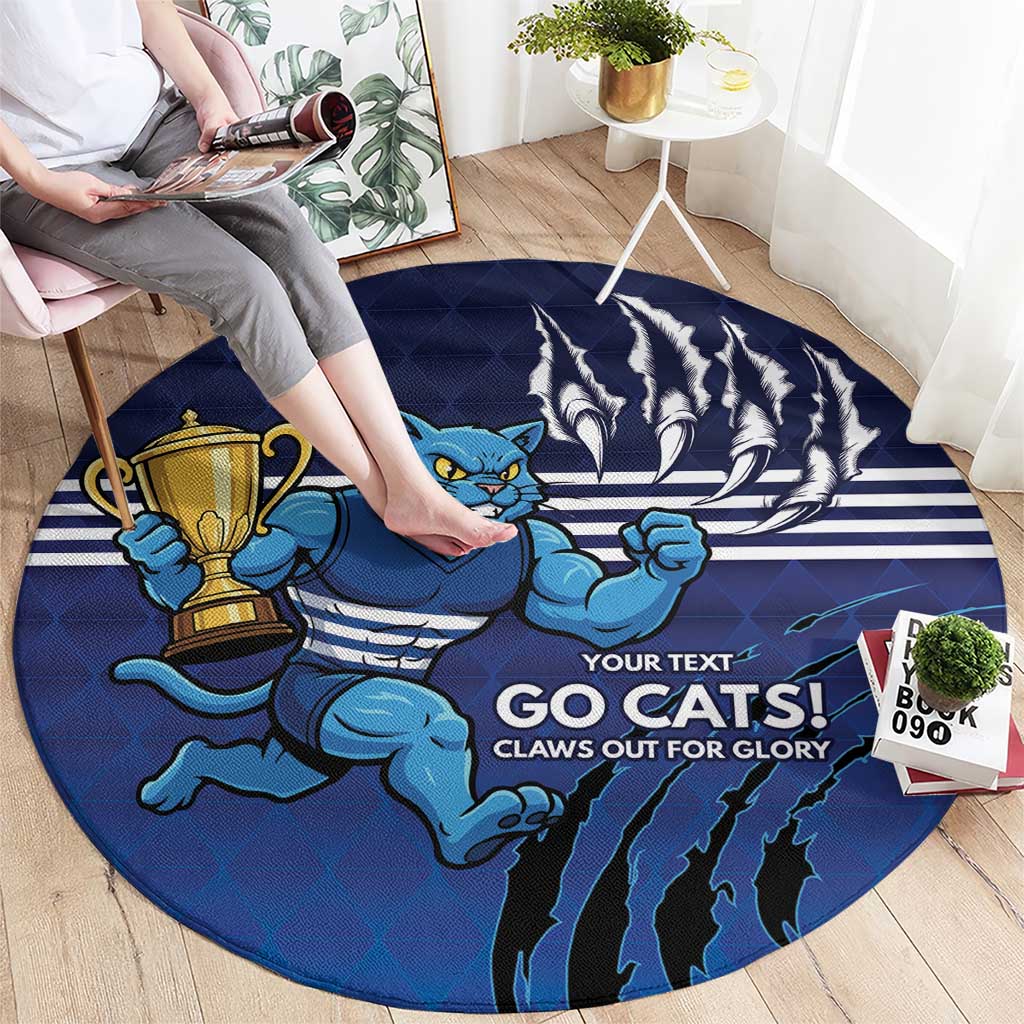 Personalised Geelong Pride Round Carpet Claws Out for Glory - Aussie Hoodie