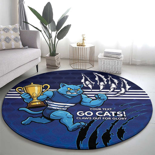 Personalised Geelong Pride Round Carpet Claws Out for Glory - Aussie Hoodie