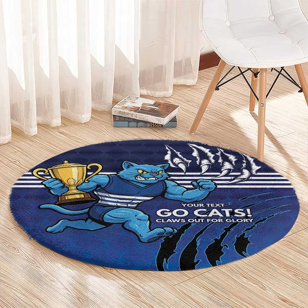 Personalised Geelong Pride Round Carpet Claws Out for Glory - Aussie Hoodie