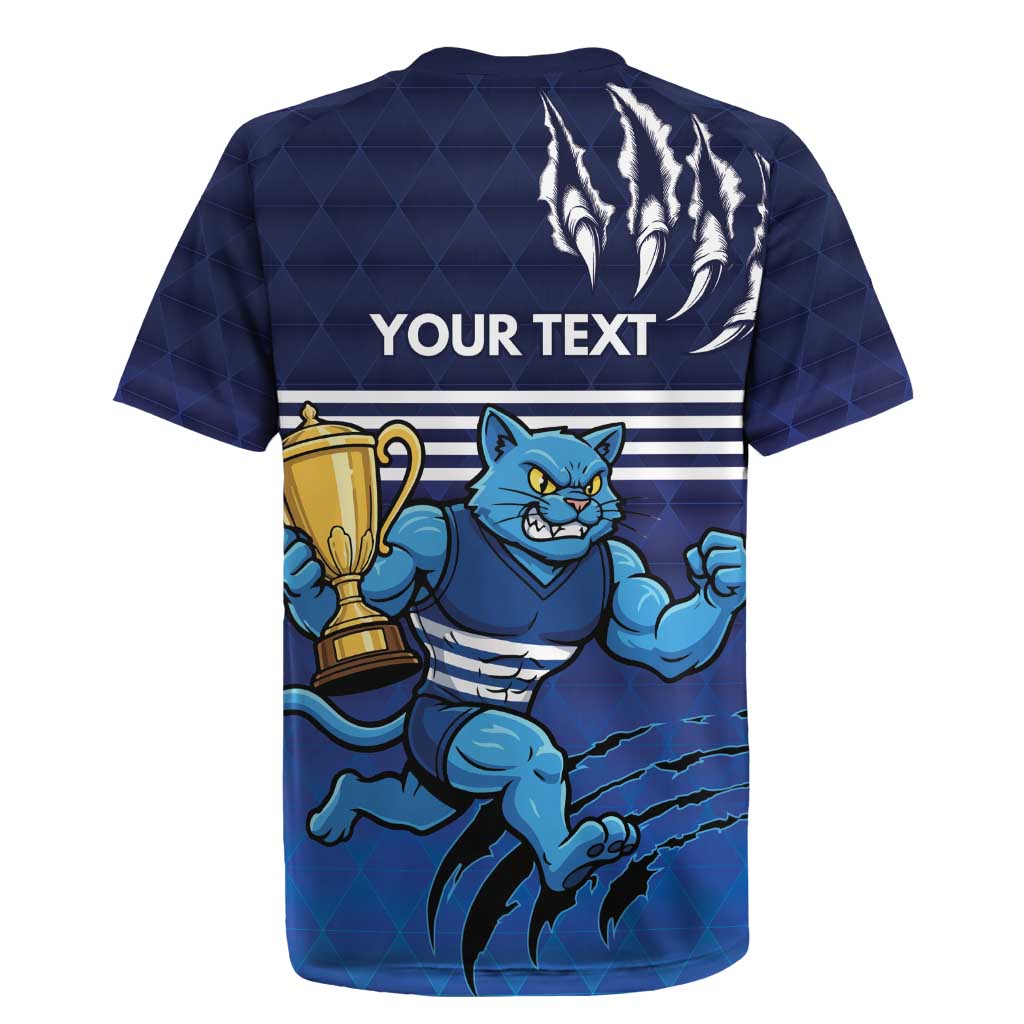 Personalised Geelong Pride Rugby Jersey Claws Out for Glory - Aussie Hoodie
