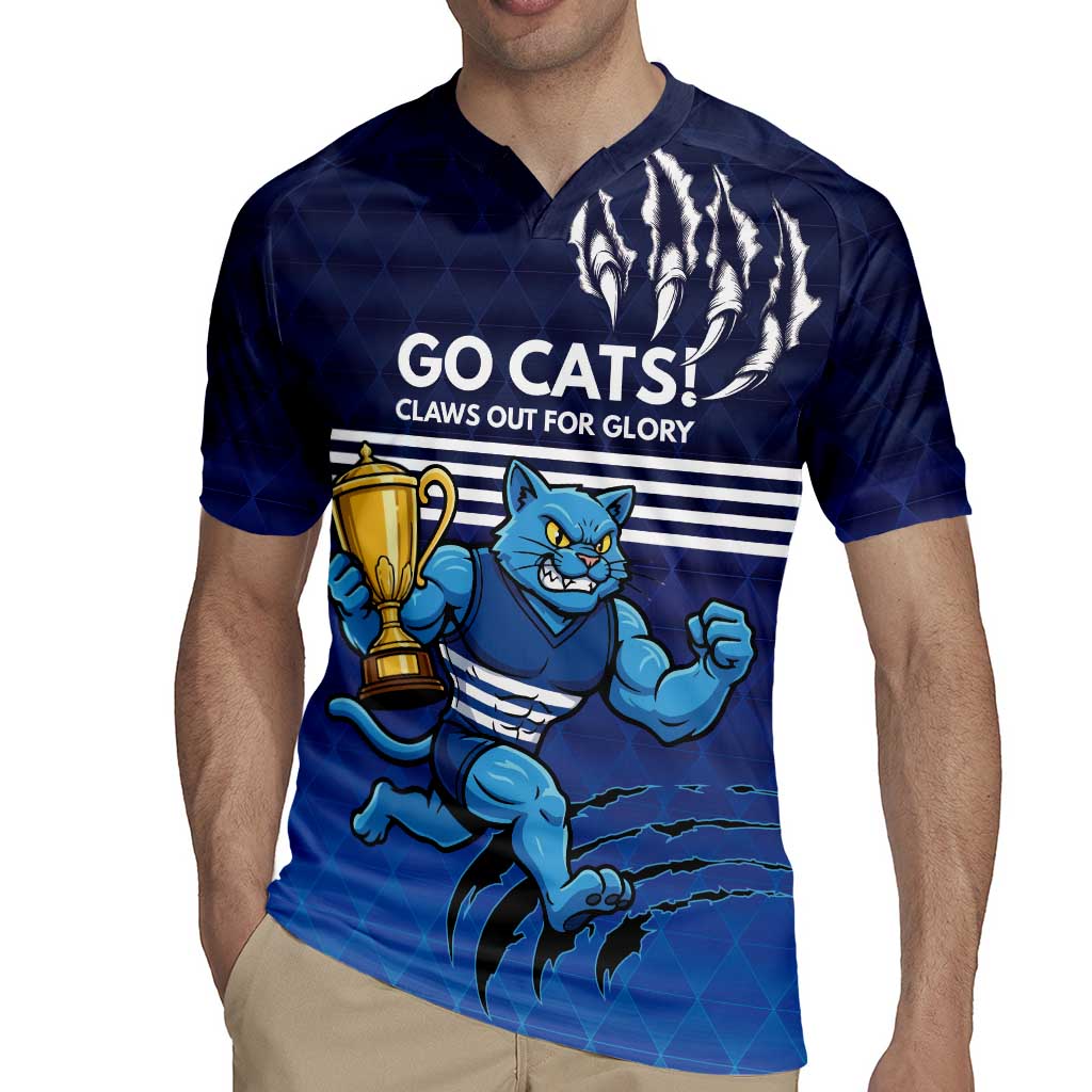Personalised Geelong Pride Rugby Jersey Claws Out for Glory - Aussie Hoodie