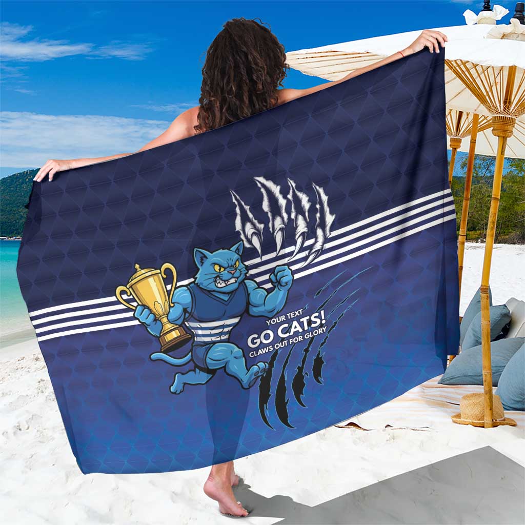 Personalised Geelong Pride Sarong Claws Out for Glory - Aussie Hoodie