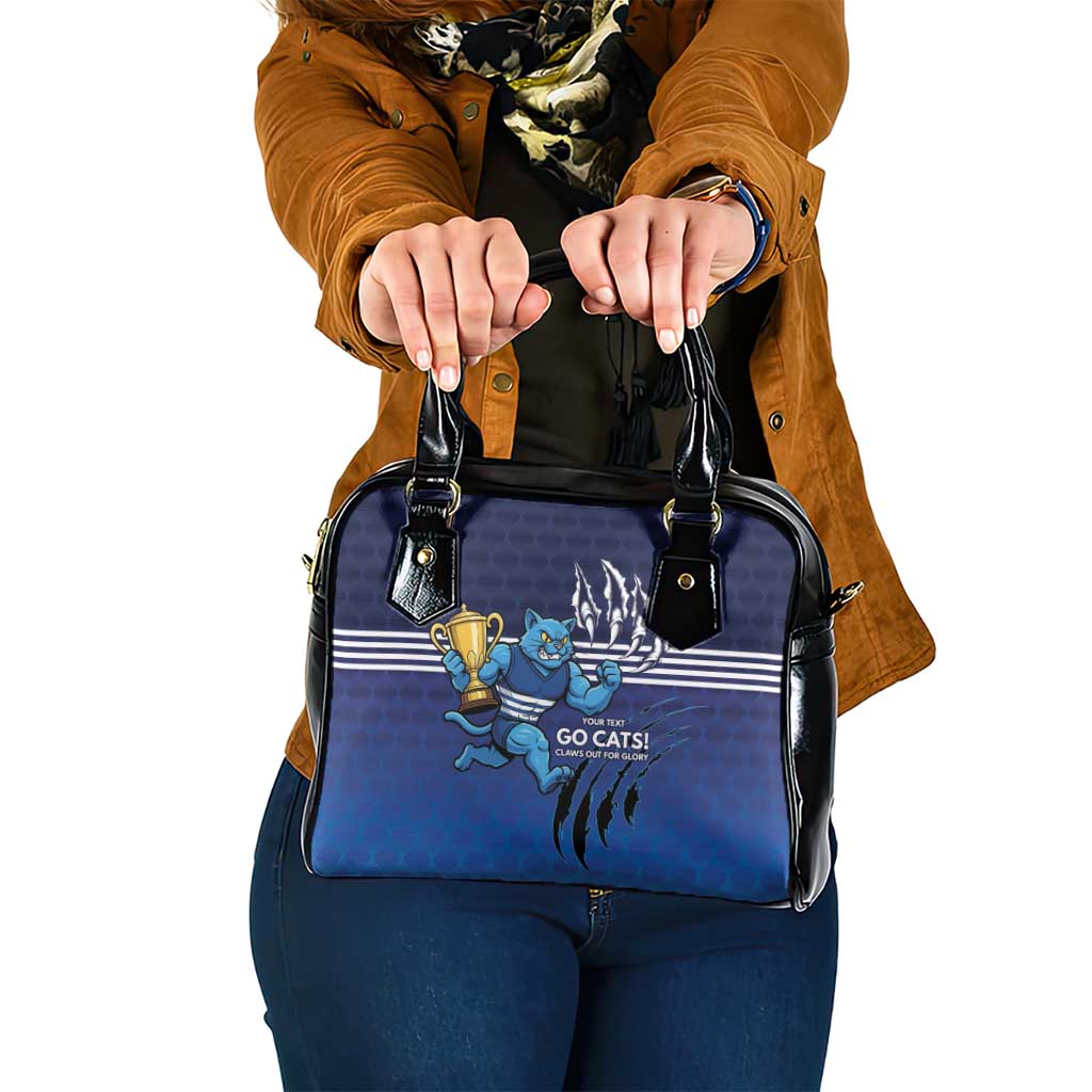 Personalised Geelong Pride Shoulder Handbag Claws Out for Glory - Aussie Hoodie