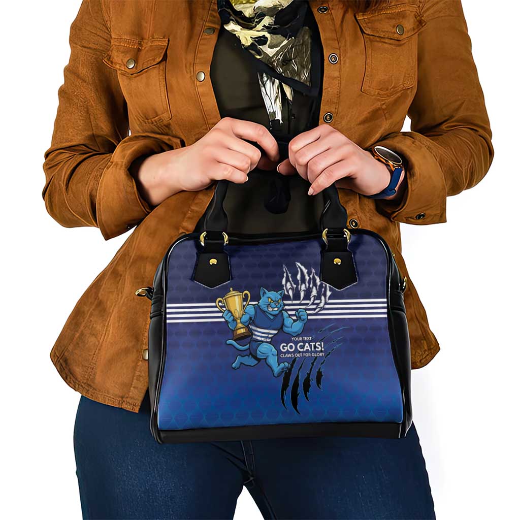 Personalised Geelong Pride Shoulder Handbag Claws Out for Glory - Aussie Hoodie