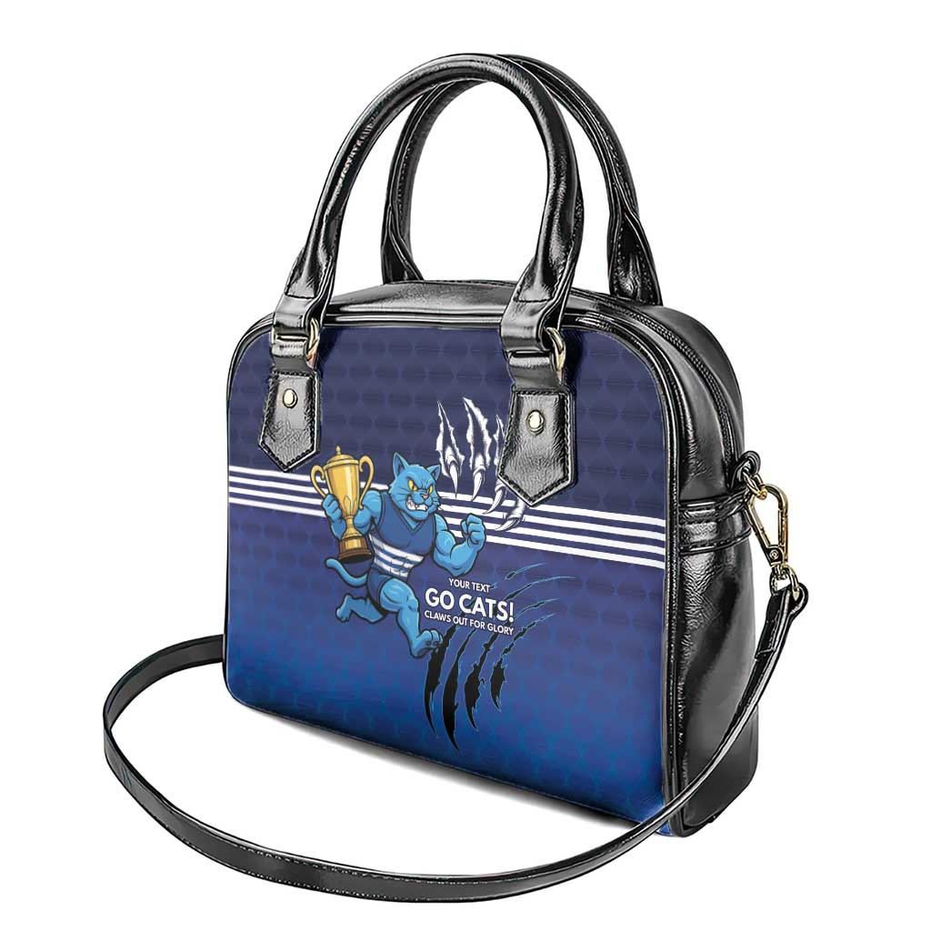 Personalised Geelong Pride Shoulder Handbag Claws Out for Glory - Aussie Hoodie