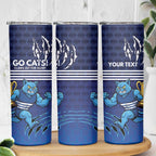 Personalised Geelong Pride Skinny Tumbler Claws Out for Glory - Aussie Hoodie