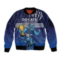 Personalised Geelong Pride Sleeve Zip Bomber Jacket Claws Out for Glory - Aussie Hoodie