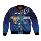 Personalised Geelong Pride Sleeve Zip Bomber Jacket Claws Out for Glory - Aussie Hoodie