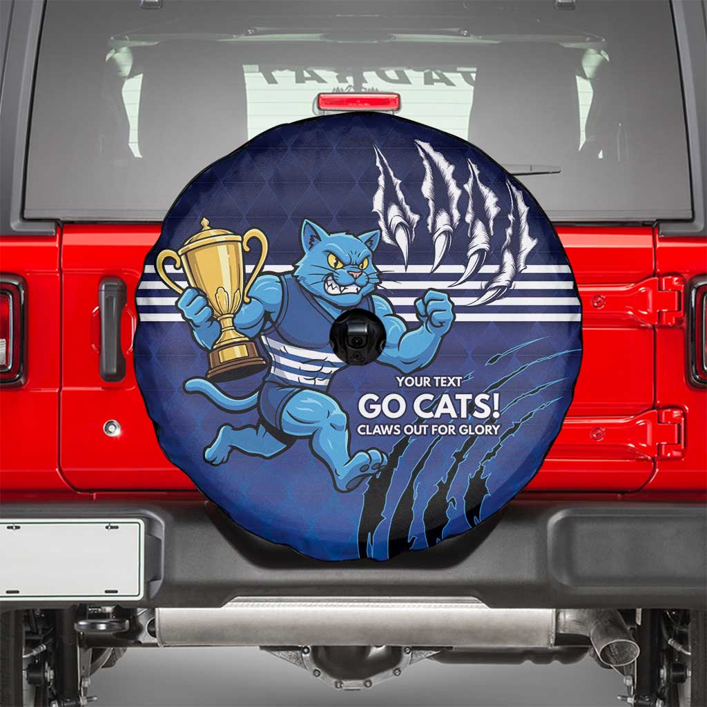 Personalised Geelong Pride Spare Tire Cover Claws Out for Glory - Aussie Hoodie