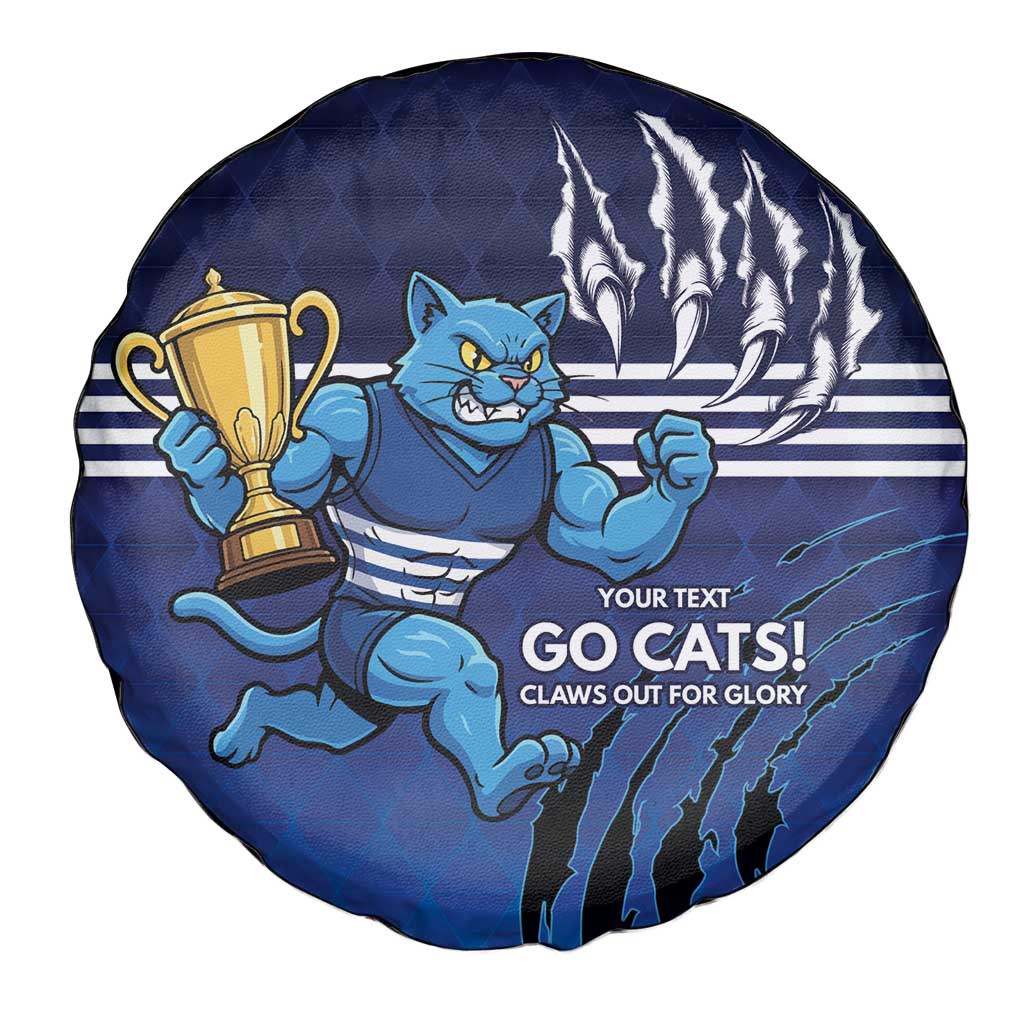Personalised Geelong Pride Spare Tire Cover Claws Out for Glory - Aussie Hoodie