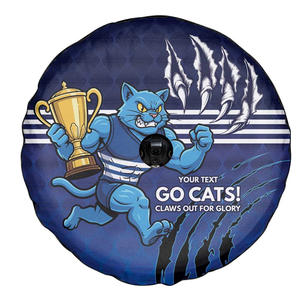 Personalised Geelong Pride Spare Tire Cover Claws Out for Glory - Aussie Hoodie